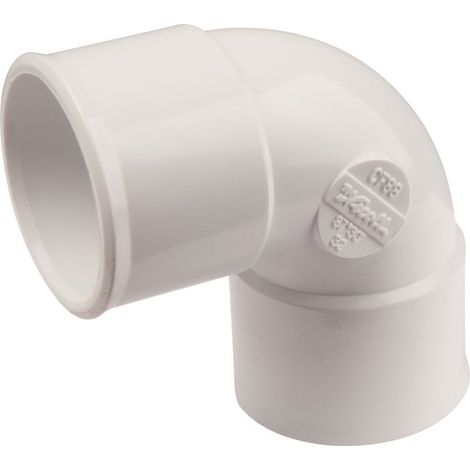 Ellenbogen F-f 87°30 32 PVC Blc