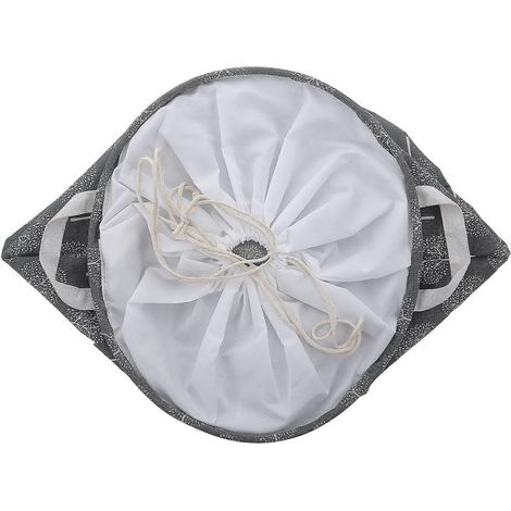 Panier à linge en tissu de coton, compatible avec les vêtements, 1 pièce (1/5)