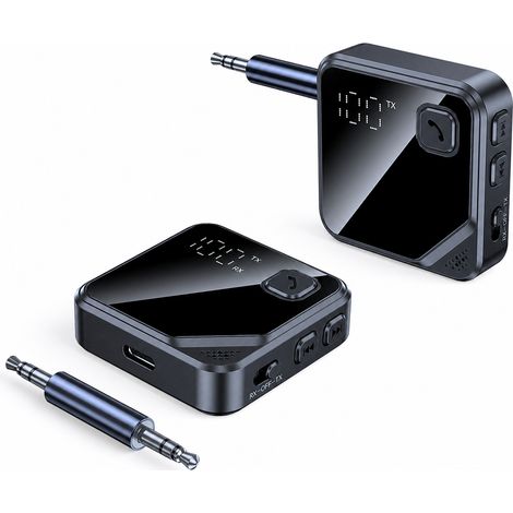 Adaptateur Bluetooth 5.4 Émetteur Récepteur TX/RX avec Jack 3,5 mm pour Voiture et Audio (1/5)