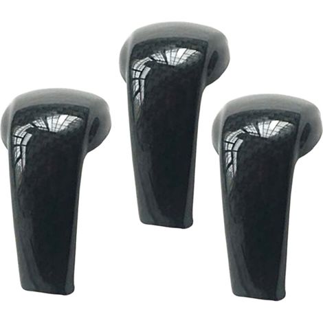 3X Copertura pomello cambio in fibra di carbonio stile sportivo per 2 3 6 CX-3 CX-5 (1/2)