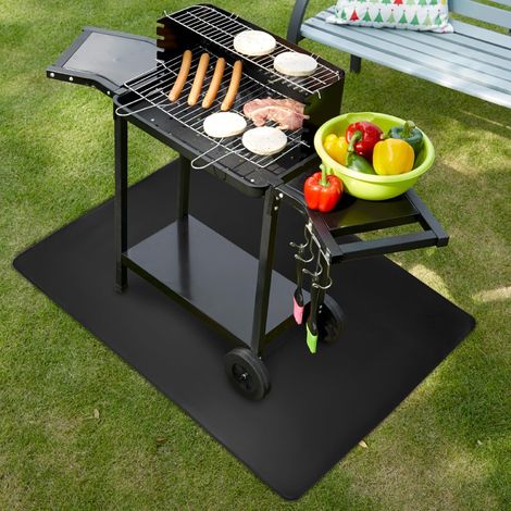 Tapis de Barbecue 150 x 100 cm - Revêtement Silicone Double - Résistant à la Chaleur jusqu'à 980°C - Anti-Dérapant et Imperméable (1/5)