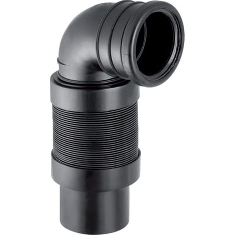 Geberit PE Anschlussbogen 90° für WC, ausziehbar, DN 100 / 90, 241.525.00.1
