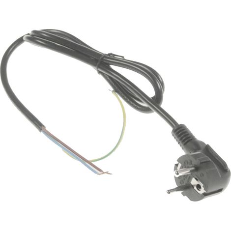 Ersatzteil - Schwarzes Netzkabel 1,0m -  - TEFAL, SEB