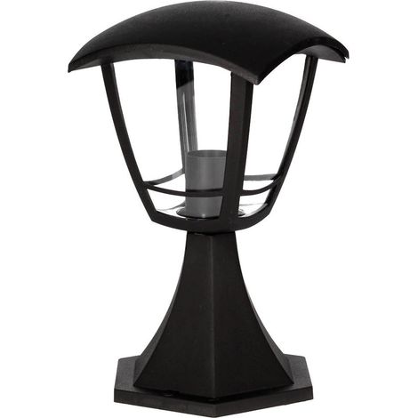 Überwand-Gartenlaterne Barli Serie E27 Schwarz