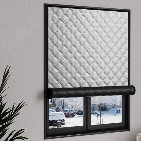 Selbstklebende Fenster-Isolierfolie für den Winter, Winter-Isolierfolie für Fenster, wiederverwendbares Thermo-Fenster-Isolierset gegen Wind und Lärm (B 150 cm x H 150 cm)
