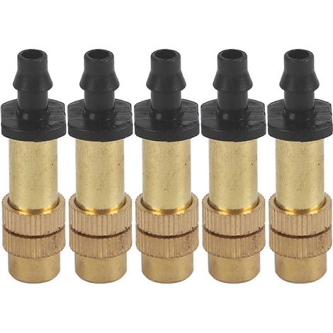 5pcs Adjustable Brass Garden Spray Nozzle for Wateringatto Irrigation System (1/5)