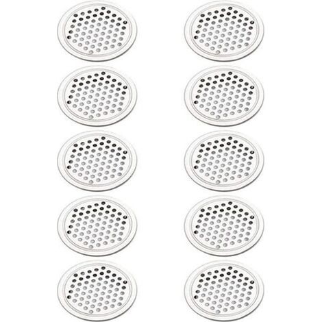 20 grilles de ventilation rondes en acier inoxydable pour placards et meubles de cuisine (53 mm) (1/5)