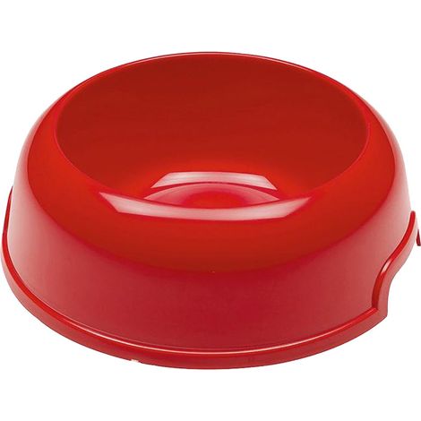 Set 6 ciotole per cani in plastica riciclata 0,2 litri Ø 14,5 cm con bordo antiscivolo e maniglie laterali colori assortiti Ferplast