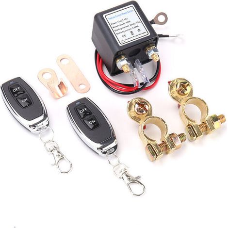 Remote Battery Disconnect Switch, Upgrade Switch for Car Truck, Battery Disconnect Switch, Disconnect Switch (12V 200A) (1/5)