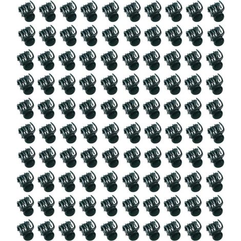 Packung mit 100 Mini-Orchideenclips aus Kunststoff, Stützclips für Gartenpflanzen, einfach zu verwendende, gerade Clips, robuste Stützclips für Stängel, Ranken und Gartenblumen