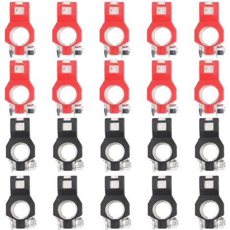 Lntyq Connecteurs de Batterie Zincés pour Voitures Japonaises Pinces de Bornes Durables Antirouille Fixation Sécurisée pour Connexion Rapide