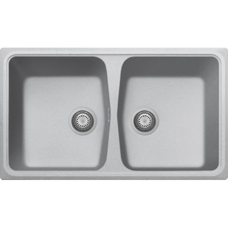 Lavello composito cucina Plados SP0862 due vasche - UM41 Alluminio