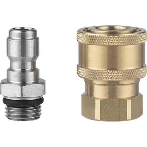 Raccord rapide 1/4" pour nettoyeur haute pression, adaptateur en cuivre (1/5)