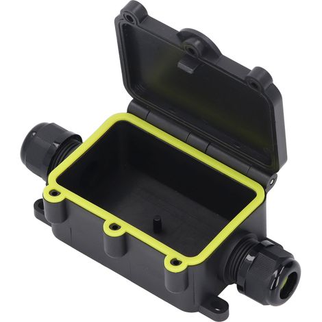 Boîte de raccordement électrique étanche IP68 2 entrées plastique PA66 pour éclairage extérieur LED 450V (1/5)