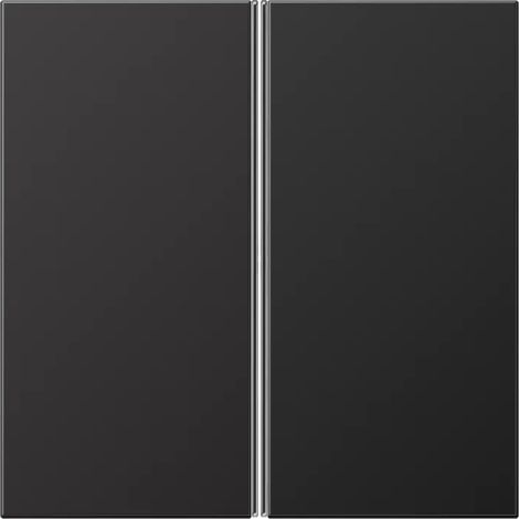 Jung Tastensatz 2fach, F40, Serie LS, dark (lackiertes Aluminium) AL2402TSAD (1/2)