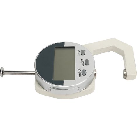 Jauge d'épaisseur numérique électronique LCD pour papier et film, plage de mesure : 0 à 25,4 mm/1 pouce, précision : 0,01 mm/0,001 pouce (1/5)