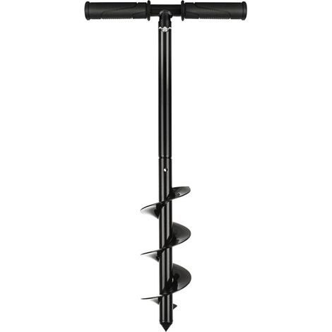 Tariere Manuelle de Plantation, 10 x 60 cm Tarière Manuelle Portable, Noir Tariere pour Perceuse