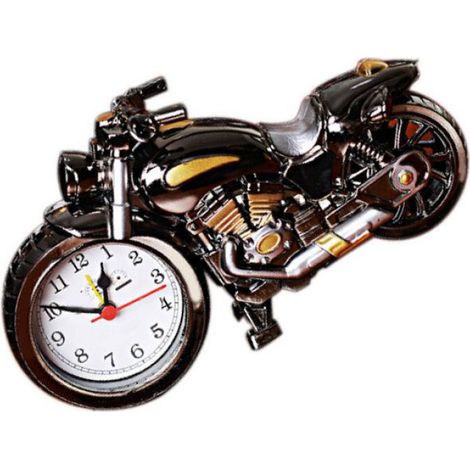 Réveil de moto, horloge de bureau avec mouvement à Quartz, pour la maison, le bureau, le dortoir, décoration d'étagère (1/4)