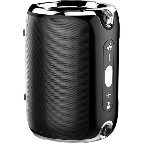 Enceinte Bluetooth sans fil Haut-parleur de page d'accueil pour téléphone portable Caisson de basses Mini haut-parleurs sans fil d'extérieur Haut-parleurs portables (noir) (1/5)