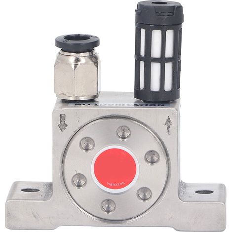Vibrateur à turbine à air G1/8 po, oscillateur pneumatique en acier inoxydable pour sableuse à entonnoir industrielle (1/5)