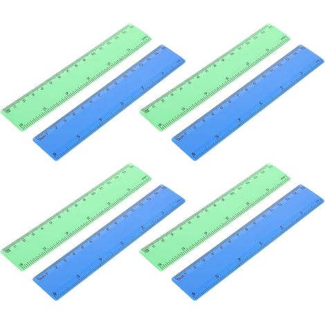 NOLITOY Lot de 20 règles pour étudiants, en PVC, graduées 0 à 15 (1/5)