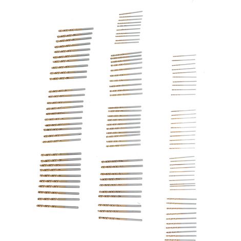 100-teiliges Spiralbohrer-Set, verschleißfest, titanbeschichtet, Kombinationsbohrer für Holz, Metall und Stahl (1/5)