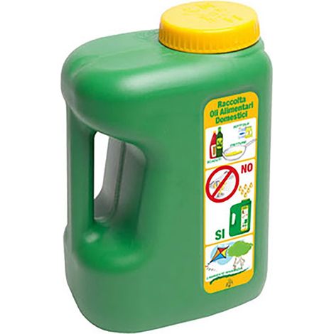 Tanica per recupero olio alimentare in plastica con manico e tappo (1/3)