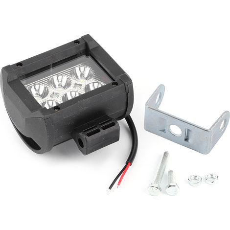 Kit 4 pièces 18W 6LED Lampe de Travail 6000K 1500LM Éclairage pour Voiture Moto Tout Terrain (1/5)