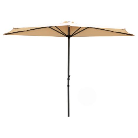 Parasol mural avec mat en aluminium et plateau en polyester 270 cm pour jardin exte'rieur