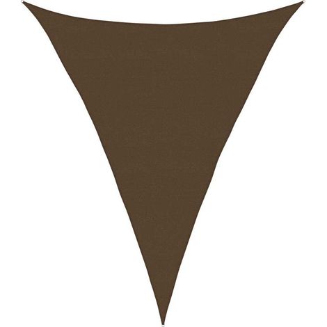Vela Parasole Telo Ombra Parasole a Vela 160 g/m² Marrone 5x6x6 m in HDPE (1/4)