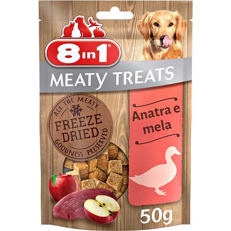 8in1 Snack di Carne Liofilizzati con Anatra e Mela, 50 g (1/3)