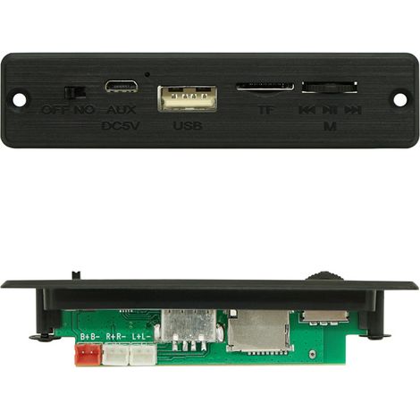 Mini Bluetooth amplifier board, stereo MP3 player, card reader board, 3.7V 2 x 3W, Android charging port.