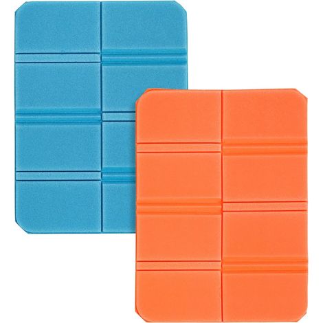 Lot de 2 coussins de siège pliables et résistants à l'humidité pour l'extérieur, la randonnée, la marche, le camping, le pique-nique, le parc (2) (1/5)