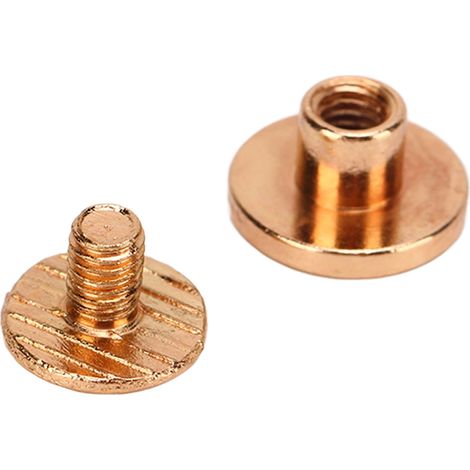 200 Vis de Reliure pour Album Photo, Kit en Laiton Doré 9x5mm, Revêtement Uniforme et Résistant (1/5)