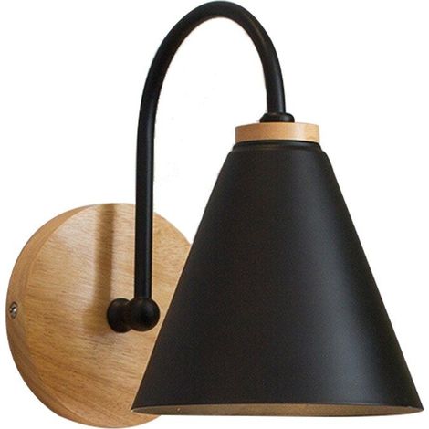 APPLIQUE da PARETE APP932-1W FOREST NERO CAMPANA 1-PUNTI LUCE E27 15X15X23,5CM