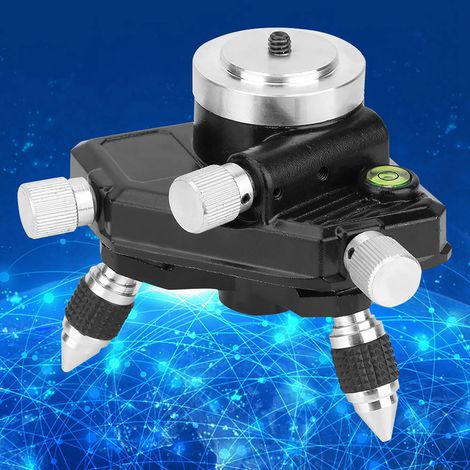 Support de trépied standard en alliage d'aluminium à 360 degrés avec filetage 1/4" pour niveau laser (1/5)