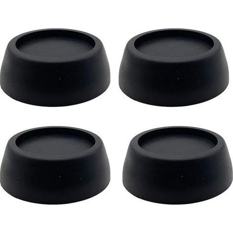 4pcs Washing Machine Feet Anti Vibration Pads Noise Anti Vibration Feet for Washing Machines and Dryers Rubber Anti-Vibration Pads,Black (1/3)
