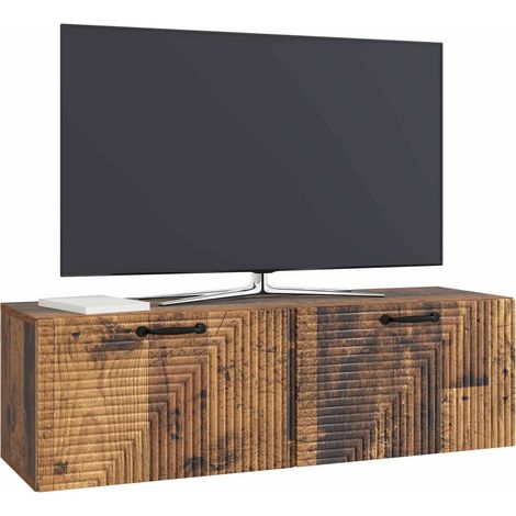 Maison Exclusive - Mobile Porta TV da Muro Legno antico 98 x 31 x 30 cm (1/5)