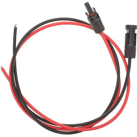2 Pièces Rallonge pour Panneau Solaire Câble de Connexion Solaire en Plastique eurs Photovoltaïques Alimentation Électrique Protection de Sécurité Intégrée (1/5)