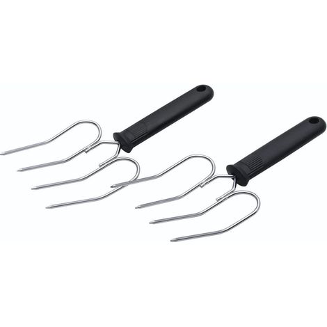 KitchenCraft Set di forchette da intaglio de Acciaio inox e manico ergonomico 2 pezzi 22 x 9 cm