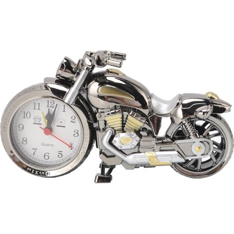 Eosnow Motorrad-Wecker, geniales Vintage-Simulationsmodell für Kinder, Zuhause, Auto, Büro, 168A, Dunkelgold, zweifarbig