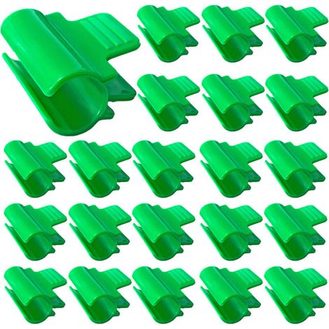 40 clips for greenhouse, clips for garden shade cloth, support for seasonal plant extension, accessories for nets and shade cloths. (1/5)