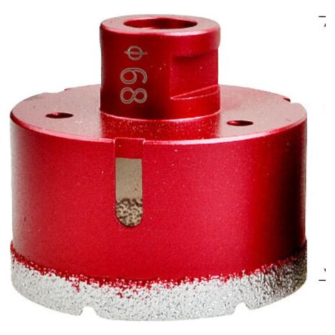 SABIR Foret diamanté avec filetage M14, foret à trous creux brasé haute performance pour carrelage/granit/marbre/porcelaine/verre/céramique (68 mm) (1/5)