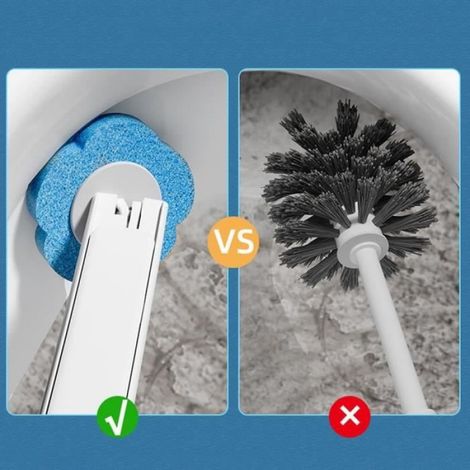 Brosse De Toilette Jetable 24 Tête De Brosse De Nettoyage Brosses De Nettoyage pour Toilettes (1/4)