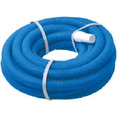 1PZ TUBO ASPIRANTE CORRUGATO COLORE BLU PER PISCINE - ø mm.32 in rotoli da mt.1