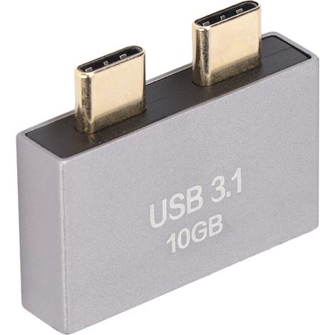 Station d'accueil double USB-C avec protection contre le chargement et la perte de données, adaptateur vers USB 3.1 pour Mac OS X Book