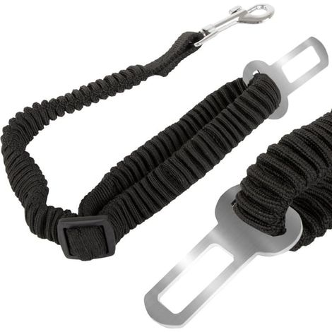 Ceinture de sécurité pour chien / Laisse de voiture - Élastique et réglable (1/5)