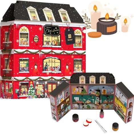 Hiskin Feliz Navidad: velas, difusor, cerillas. Tenement House. (1/5)