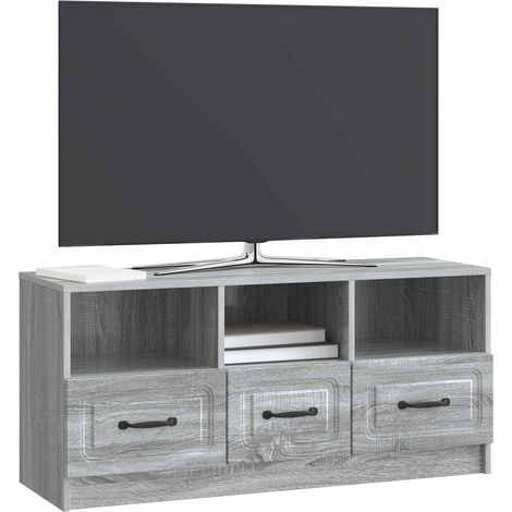 Maison Exclusive - Mobile TV Grigio Sonoma 102 x 34,5 x 47 cm Legno ingegnerizzato