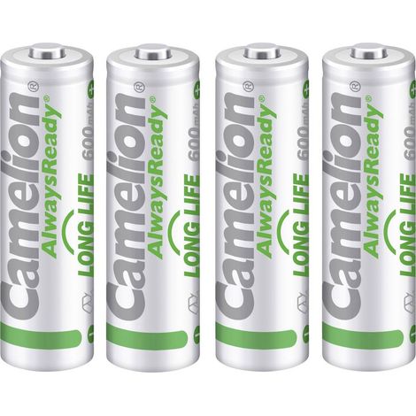 Camelion AlwaysReady Solar Pile rechargeable LR6 (AA) NiMH 600 mAh 1.2 V 4 pc(s)